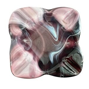 Vintage imperial purple slag glass cigar tray